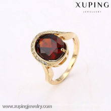 12640 Xuping nuevo producto gran piedra 18k anillo plateado